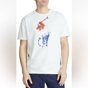 POLO Ralph Lauren Men’s Sz Large Classic Fit T-Shirt Americana Big Pony